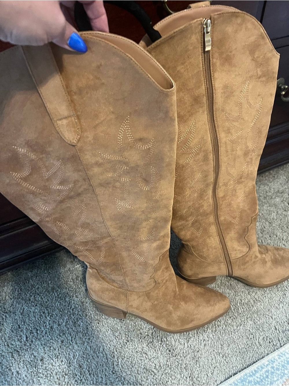 western extra wide calf boots